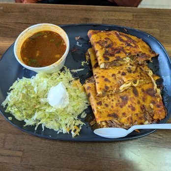 Rey Taco - Birria quesadillas with consome. - Mexican Near Me - Tucker, Georgia