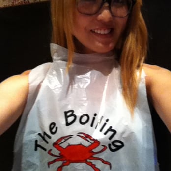 The Boiling Crab - tip: the waiter ties the bib on you! So turn around for it haha - Seafood Near Me - Alhambra, California The Boiling Crab - tip: the waiter ties the bib on you! So turn around for it haha - Seafood Near Me - Alhambra, California
