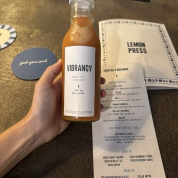 Lemon Press - Vibrancy juice carrot juice - Coffee & Tea Near Me - Nantucket, Massachusetts