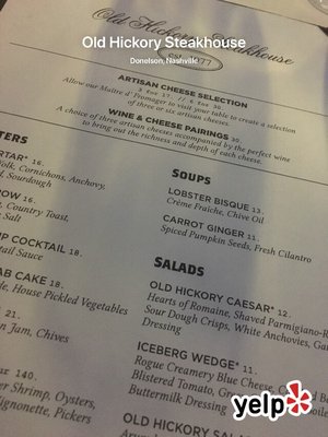 Menu photo 8 Old Hickory Steakhouse Nashville, TN Menu photo 8 Old Hickory Steakhouse Nashville, TN