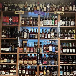One wall in the Spirits room