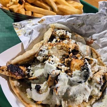 Mazaj Mediterranean - Chicken Gyro and Fries - Mediterranean Near Me - St. Louis, Missouri