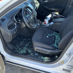 Wells Fargo Bank - I went into Wellsfargo for less than five minutes come out and someone broke into my window. Just be careful when you go to this location.