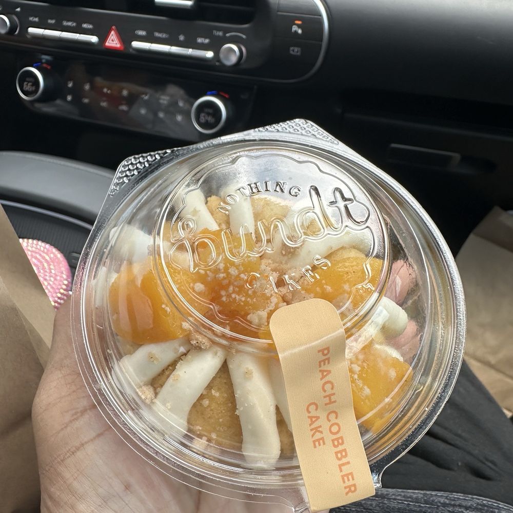 Nothing Bundt Cakes - Peach cobbler - Desserts Near Me - Sugar Land, Texas Nothing Bundt Cakes - Peach cobbler - Desserts Near Me - Sugar Land, Texas