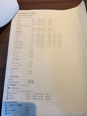 Menu photo 4 Lupe's Flint, MI
