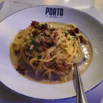 Porto By Antonio - Spaghetti Carbonara - Italian Near Me - North Bergen, New Jersey