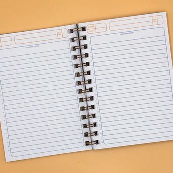Distinctive Stationery - Interior pages of our project planner notebook. - Printing Services Near Me - Baltimore, Maryland