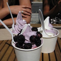 Milk & Honey - Twist: original and blueberry tart. yumminess