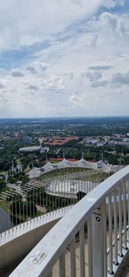 Photo of Olympiaturm - München, BY, DE. Blick auf das Olympiastadion