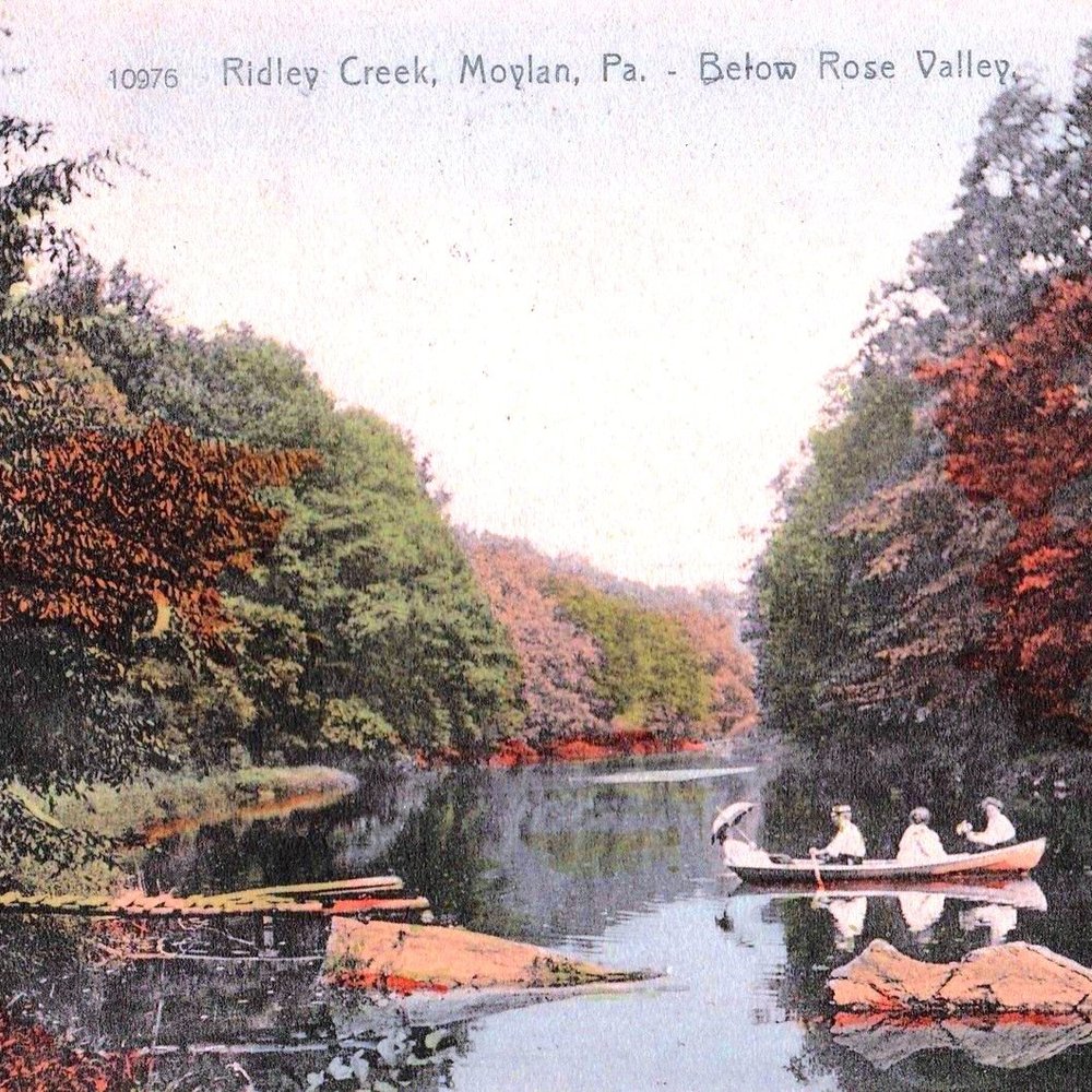 Rose Valley Borough - Moylan Rose Valley, Antique Postcard, 1906 - Municipality Near Me