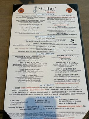 Menu photo 4 Rhythm On Monroe Huntsville, AL