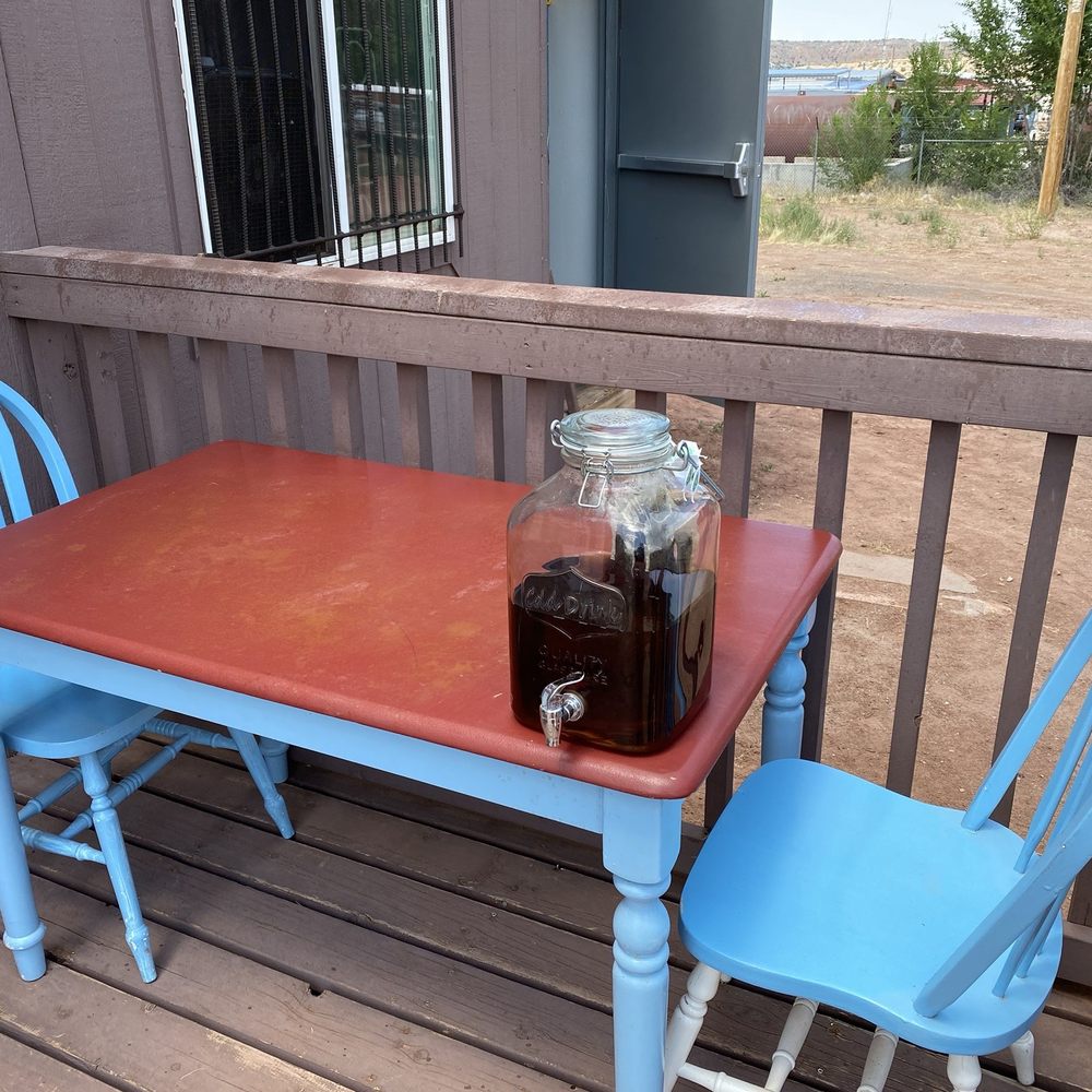 Sun tea on front porch. Sun tea on front porch.
