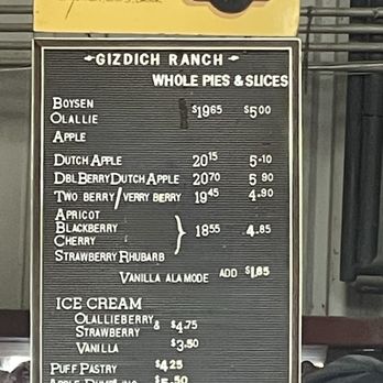 Gizdich Ranch - Menu 11/10/24 - Bakeries Near Me - Watsonville, California