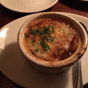 Metropolitan Grill - French Onion soup (this is one half - we had it split) - American Near Me - Seattle, Washington Metropolitan Grill - French Onion soup (this is one half - we had it split) - American Near Me - Seattle, Washington
