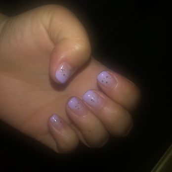 Mina Nails - Gel purple fade in with glitter - Nail Salons Near Me - Wahiawa, Hawaii Mina Nails - Gel purple fade in with glitter - Nail Salons Near Me - Wahiawa, Hawaii