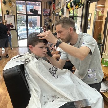 Bond Street Barber Shop - Caleb's third haircut with Brad! - Barbers Near Me - Bend, Oregon Bond Street Barber Shop - Caleb's third haircut with Brad! - Barbers Near Me - Bend, Oregon