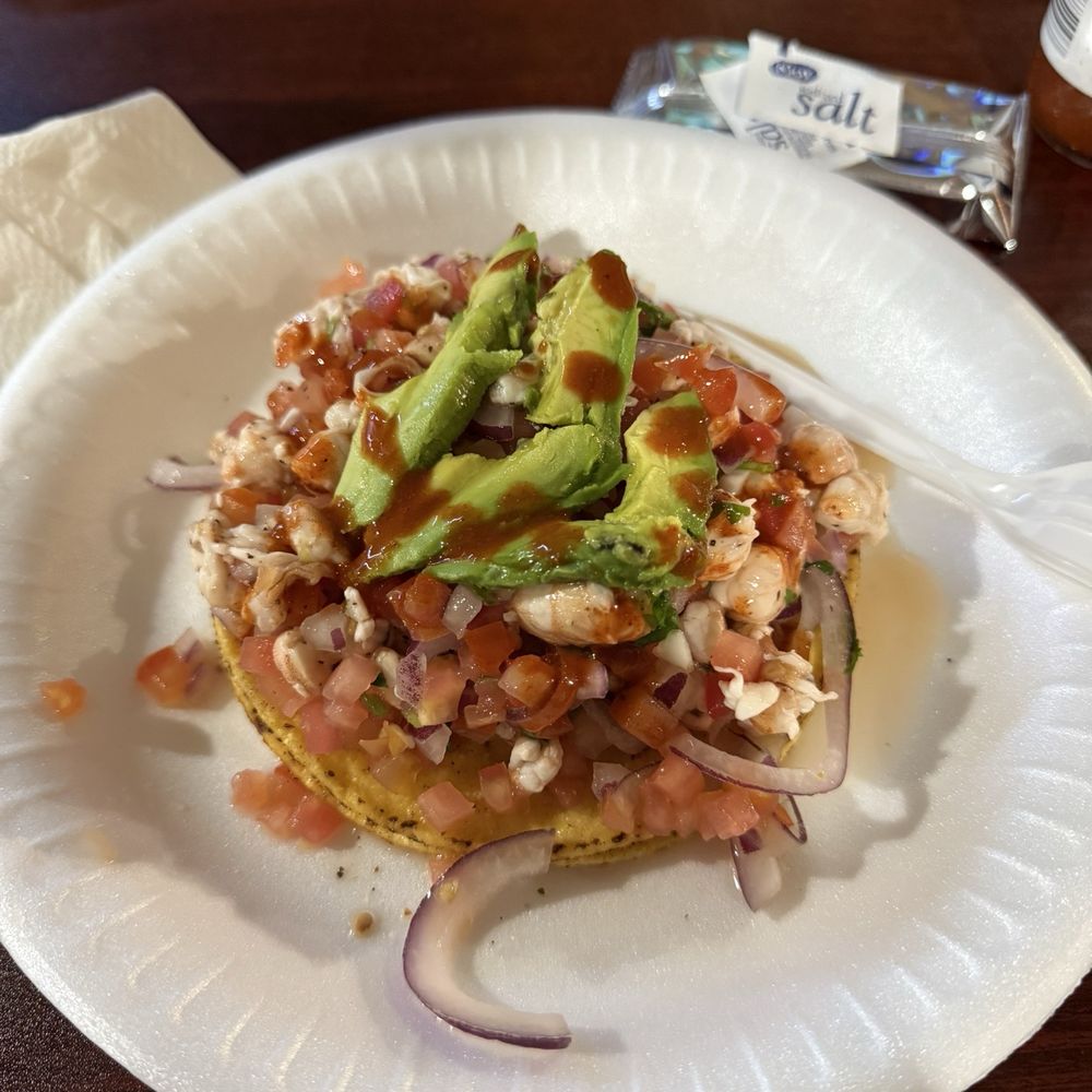El Antojito - Tostada de camarón - Mexican Near Me - Gardena, California El Antojito - Tostada de camarón - Mexican Near Me - Gardena, California