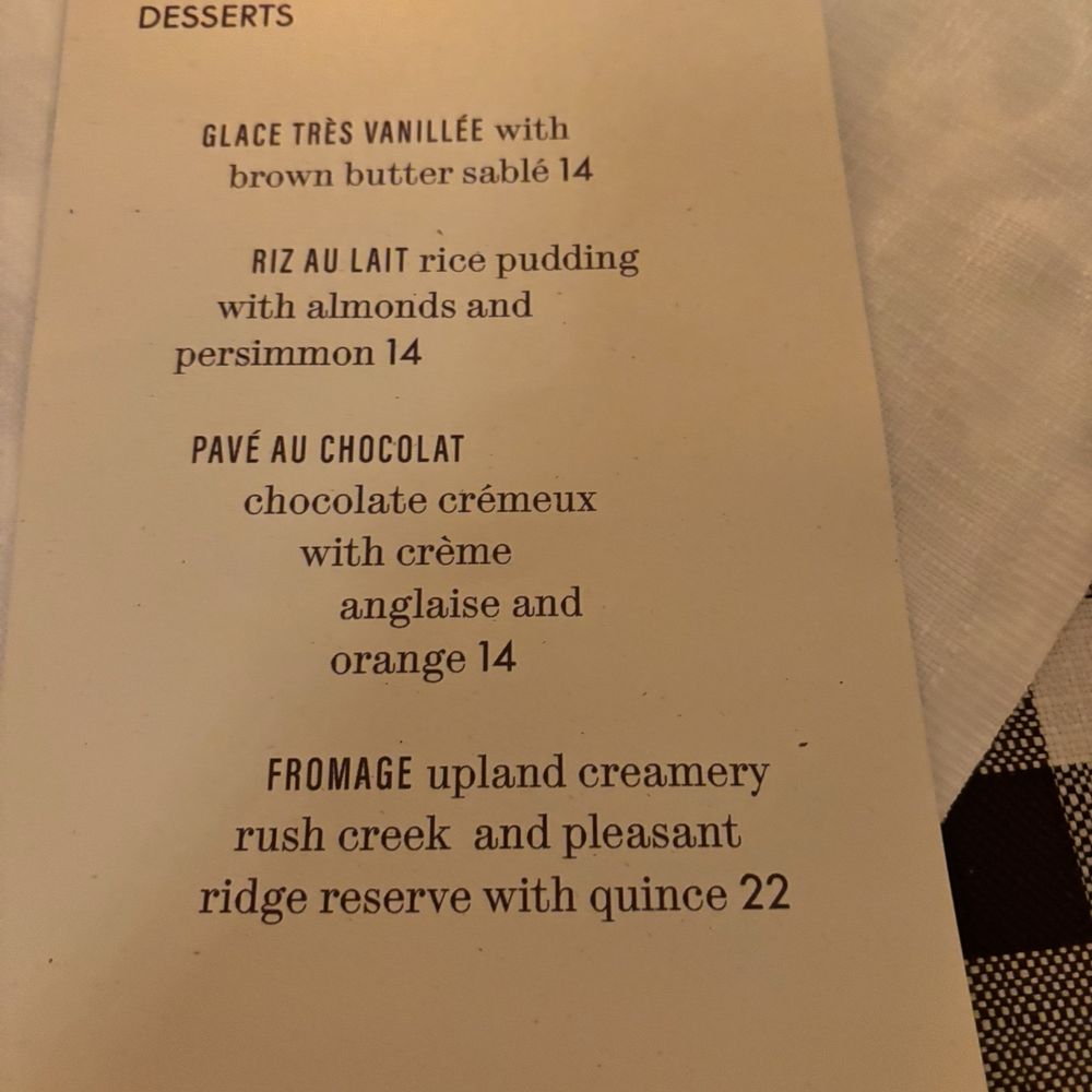 Zimmi's - Dessert menu - American Near Me - New York, New York Zimmi's - Dessert menu - American Near Me - New York, New York