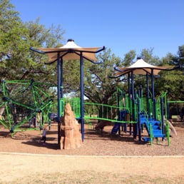 Wow!! Look at the climbing apparatuses on the big playscape!