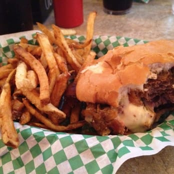 Casper's and Runyon's Nook - Guys Big Bite. Pepper jack cheese stuffed burger, topped with bacon and roast beef. The must have burger. - Dive Bars Near Me - Saint Paul, Minnesota
