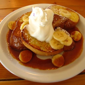 Cream Pot - Banana french toast with salted caramel sauce. Order it. - Breakfast & Brunch Near Me - Honolulu, Hawaii