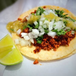 Tienda Guatemalteca La Costenita - Chorizo Taco:  They sell delicious Tacos at the Kalamazoo Farmers Market