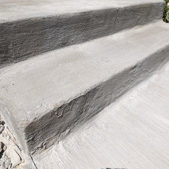 Concrete Solutions - There are little chunks of cement on the stairs that will not pass city inspection and are tripping hazards - Masonry/Concrete Near Me Concrete Solutions - There are little chunks of cement on the stairs that will not pass city inspection and are tripping hazards - Masonry/Concrete Near Me