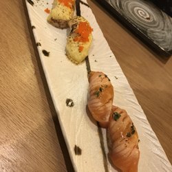 Kirakira - Niguiri de vieira y salmón salvaje