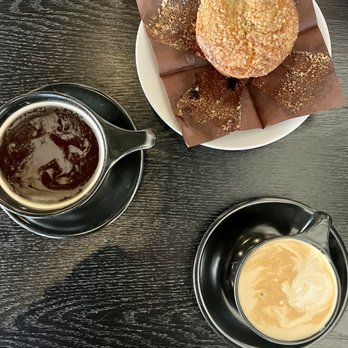 Aviano Coffee - Oat milk flat white, americano, blueberry muffin - Coffee & Tea Near Me - Denver, Colorado