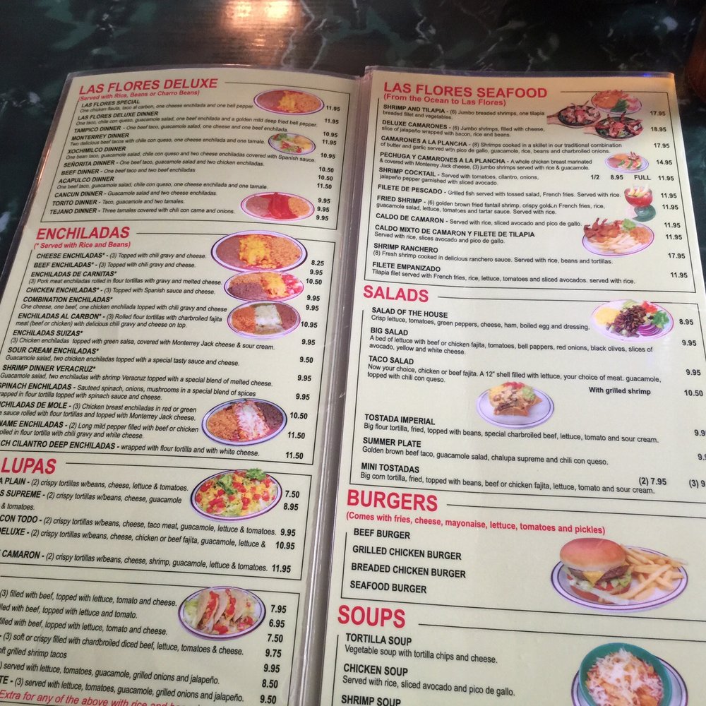 Las Flores Mexican Restaurant - Menu - Mexican Near Me - Wallis, Texas