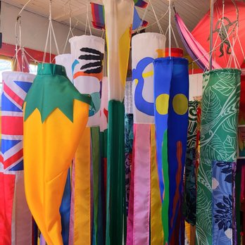 Big Wind Kite Factory - Windsock display - Gift Shops Near Me - Maunaloa, Hawaii Big Wind Kite Factory - Windsock display - Gift Shops Near Me - Maunaloa, Hawaii