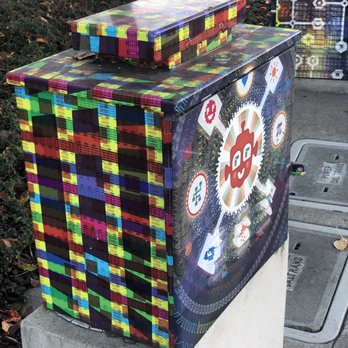Kyrtoid & Bitlox Art - High Tech Art... - Public Art Near Me - San Leandro, California Kyrtoid & Bitlox Art - High Tech Art... - Public Art Near Me - San Leandro, California