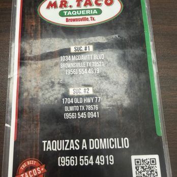 Mr Taco - Locations - Mexican Near Me - Brownsville, Texas Mr Taco - Locations - Mexican Near Me - Brownsville, Texas