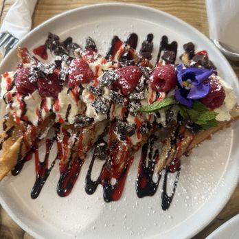 Met Her At A Bar - Raspberry chocolate waffles - Cafes Near Me - Los Angeles, California Met Her At A Bar - Raspberry chocolate waffles - Cafes Near Me - Los Angeles, California
