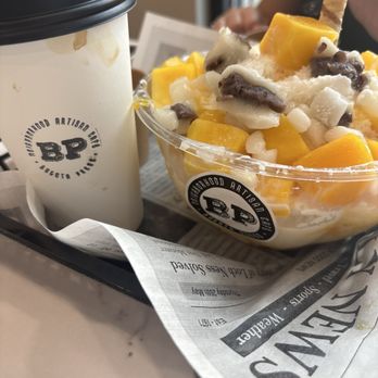 Bogota Press Cafe - Mango Bingsu (shaved milk, ice dessert) - Bakeries Near Me - Bogota, New Jersey Bogota Press Cafe - Mango Bingsu (shaved milk, ice dessert) - Bakeries Near Me - Bogota, New Jersey