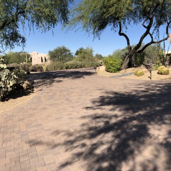 Phoenix Pavers - a paved driveway in the desert - General Contractors Near Me - Phoenix, Arizona