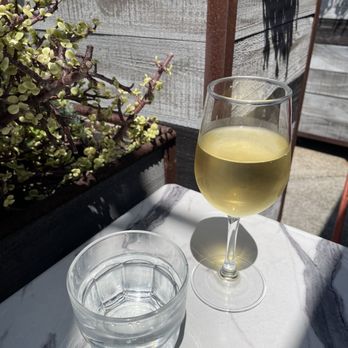 Madeleine Cafe & Bakery - Early birthday glass of wine - Breakfast & Brunch Near Me - Solana Beach, California Madeleine Cafe & Bakery - Early birthday glass of wine - Breakfast & Brunch Near Me - Solana Beach, California