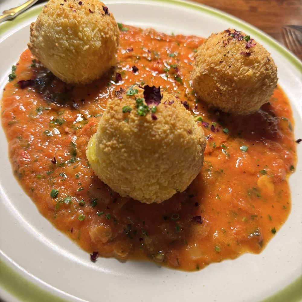 Saffron and Rose Petal Arrancini Saffron and Rose Petal Arrancini