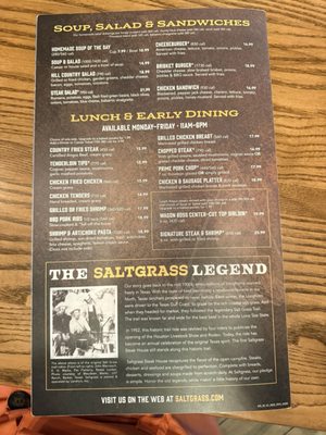 Menu photo 4 Saltgrass Steak House New Caney, TX Menu photo 4 Saltgrass Steak House New Caney, TX