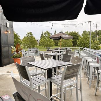 Narragansett Brewing Company - outside area with umbrellas - Breweries Near Me - Providence, Rhode Island Narragansett Brewing Company - outside area with umbrellas - Breweries Near Me - Providence, Rhode Island