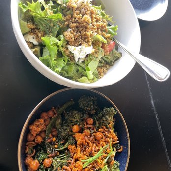 Nami Kaze - Summer berry salad (4/5) and spicy roasted broccolini (5/5) - portions are bigger in life. Everything was well seasoned and super flavorful - Japanese Near Me - Honolulu, Hawaii