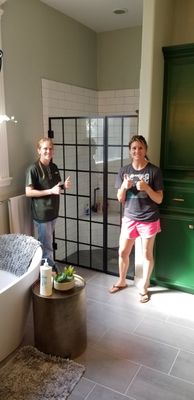 Meet my Team! - I started working in the glass industry in 1989 so I have a lot of experience. broken windows , showers , insulated windows , cabinet glass and so on , also have a female glazier working with me (wife) she has been with me on jobs and has learned quite a lot. she does most of the customer relations for me. if you need any glass work please give me a call. Meet my Team! - I started working in the glass industry in 1989 so I have a lot of experience. broken windows , showers , insulated windows , cabinet glass and so on , also have a female glazier working with me (wife) she has been with me on jobs and has learned quite a lot. she does most of the customer relations for me. if you need any glass work please give me a call.