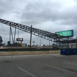 P. Terry's Burger Stand - They have the frame up now!