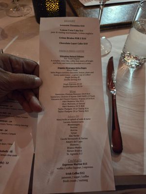 Menu photo 1 Bacchus Wine Bar and Restaurant Buffalo, NY