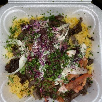El Basha - highly recommend the Beef Shawarma Over Rice. - Middle Eastern Near Me - Omaha, Nebraska