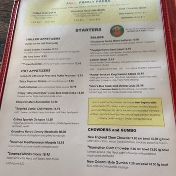 Sam's Chowder House - Menu 7/1/21 - Seafood Near Me - Half Moon Bay, California Sam's Chowder House - Menu 7/1/21 - Seafood Near Me - Half Moon Bay, California
