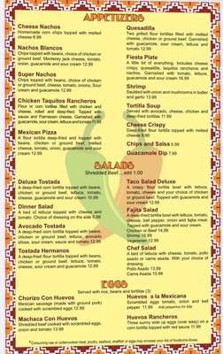 Menu photo 8 Los IV Hermanos Ocean Shores, WA