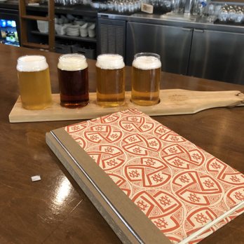 The 1894 - Beer flight celebrating local breweries - my top pick was Frogtown's Kinky Blonde. - Wine Bars Near Me - Pasadena, California