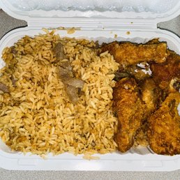 Beef Fried Rice & Fried Chicken Wings Beef Fried Rice & Fried Chicken Wings