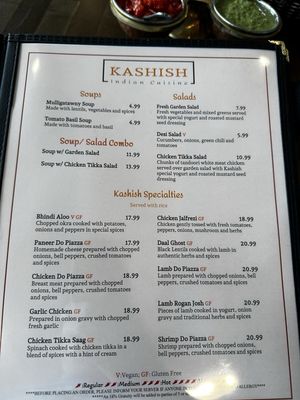 Menu photo 1 Kashish Indian Cuisine Lebanon, OH Menu photo 1 Kashish Indian Cuisine Lebanon, OH